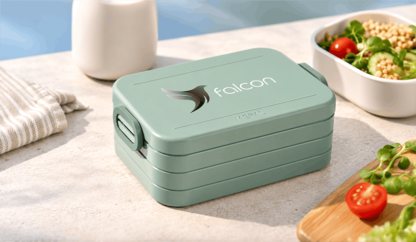 Mintgroene Mepal Bento met verse salade