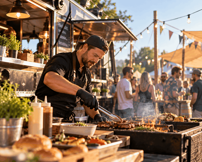 Catering tijdens een evenement
